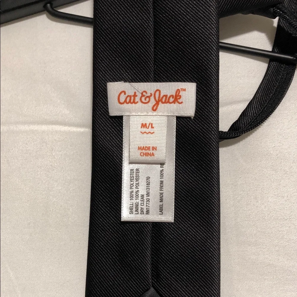 Cat & Jack Black Kids Tie